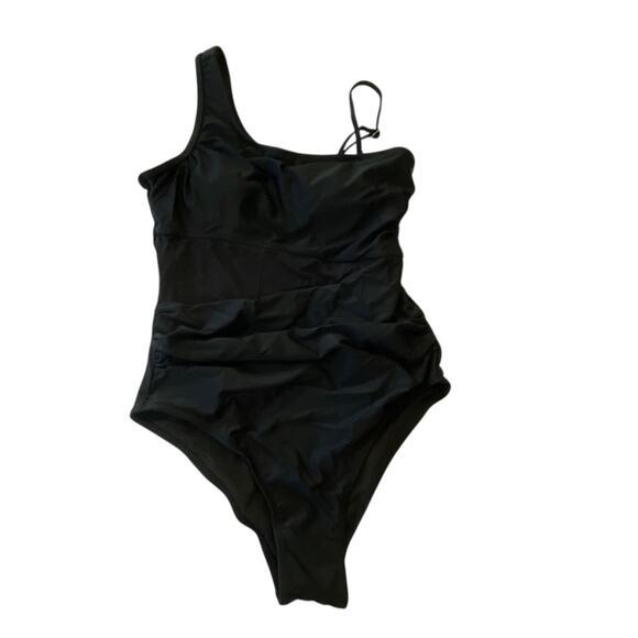 SUUKSESS Women Mesh One Shoulder One Piece Swimsuit Tummy Control NEW Size SMALL - Picture 6 of 15